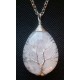 Tree of Life Crystal Gem Pendant / Necklace - Crystal Clear Quartz