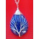 Tree of Life Crystal Gem Pendant / Necklace - Lapis Lazuli